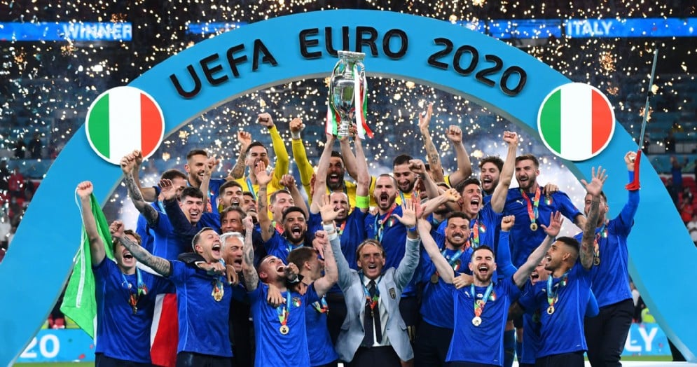 UEFA Italy crowned European champions italiane light inglese italiane italiane 